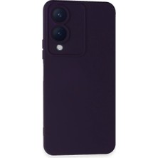 Pazarcan Vivo Y17S Kılıf Nano Içi Kadife Silikon - Mor