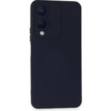 Pazarcan Vivo Y17S Kılıf Nano Içi Kadife Silikon - Lacivert
