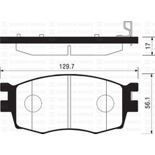 SANGSIN Sangsın SP1186 - Ön Fren Balata Hyundaı Accent Era 1.4l 1.6l Benzinli 06-10 1.5l Crdi Dizel 06- / Hyundaı I20 1.4l D4FC Crdi Dizel 08- / Kıa Rıo 1.4l 1.6l Benzinli 05- 1.5l Crdi 06-