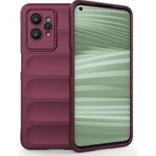 Pazarcan Realme Gt2 Pro 5g Kılıf Optimum Silikon - Bordo