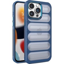 Pazarcan Iphone 15 Pro Max Kılıf Airmax Silikon Kapak - Lacivert