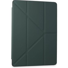 Samsung Galaxy Tab A9 Plus Kılıf Kalemlikli Mars Tablet Kılıfı - Koyu Yeşil KAYALI27-Y7898UKY