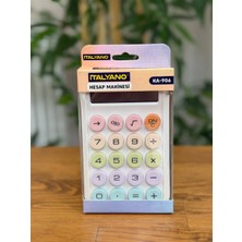İtalyano Italyano KA-906 Mint Serisi Renkli Tuşlu Masaüstü Hesap Makinesi