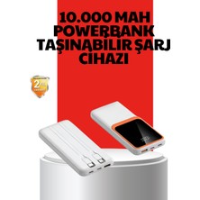 Pazarcan 10000 Mah Taşınabilir Powerbank – Çift Çıkışlı Type-C ve Lightning Uyumlu