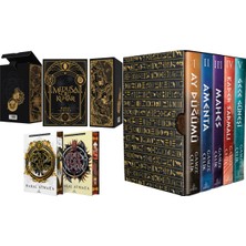 Ephesus Yayınları Medusa'nın Ölü Kumları Iki Kitaplık Set Yan Boyalı ve Piramit Serisi 5 Kitaplık Kutu Ciltli