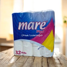 Smax Mare Avantaj Paketi Çift Katlı Tuvalet Kağıdı 32 Rulo 2 Katlı Beyaz