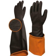 Beybi H2 60EXT Korun Tırtıklı Uzun Siyah Eldiven No:11