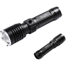 Pazarcan GHT-5761 XP90 LED 3 Mod Zoomlu Yağmur Suyu Geçirmez Şarjlı El Feneri