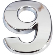 Cemax Krom Yapışkanlı 9 Rakamı 5 cm