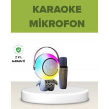 Pazarcan Astronot Tasarımlı Bluetooth Speaker ve Kablosuz Mikrofon Karaoke Seti