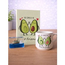 Avokado Best Friends Kupa, Best Friends Defter ve Batmayan Gemi – Arkadaşa Özel Hediye Seti