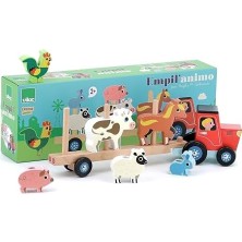 Aydenstore Vilac Ahşap Çiftlik Hayvanları ve Traktör