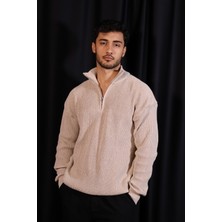 Merinsmoda Atlas Selanik Kazak Yarım Fermuar – Premıum