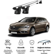 Today Auto Trio-Iı Reanult Talisman Kombi (2015 ve Sonrası) Uyumlu Kilitli Ara Atkı 120CM Port Bagaj Tavan Barı