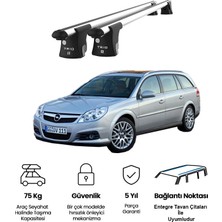 Today Auto Trio-Iı Opel Vectra Kombi (2003-2008) Uyumlu Kilitli Ara Atkı 120CM Port Bagaj Tavan Barı