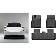 Li Parts Tesla Model Y Standart 2025+ Uyumlu Premium Tpe Havuzlu Paspas 3'lü Set Kokusuz