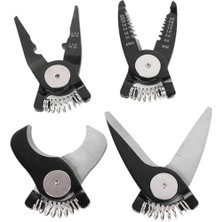 Aydenstore Monte Lua Çok Uçlu, 5in1 Çok Fonksiyonlu Değiştirilebilir Kafa Seti Çelik Tel Mengene Sıyırma Seti Elektrikçi Için Çok Amaçlı Elektronik Bakım Aletleri