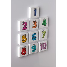 Aydenstore Manyetik Sayı Blokları - Number Blocks - Eğitici Oyuncak Mıknatıslı Blok Sayılar - Çift Taraflı