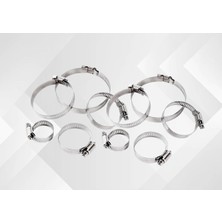 Aydenstore Tork Ayarlı Paslanmaz Çelik Hortum Kelepçesi, 406 Model, 10 Adet Farklı Boylarda, Ayarlanabilir Bağlantı Elemanı