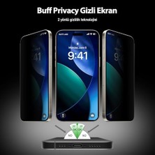 Aydenstore Labs 5d Privacy Easyfit 2 Adet Kolay Uygulama Aparatlı Ekran Koruyucu Temperli Hayalet Ekran Cam (17 Pro Max / IPHONE16 Pro Max)