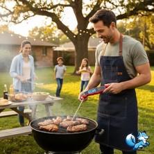 Aydenstore Dijital Hızlı Okunan Mutfak Termometresi - Mıknatıslı, Katlanabilir, Arkadan Aydınlatmalı LCD Ekran, 240° Dönebilen Prob, -50°C~300°C Aralığı