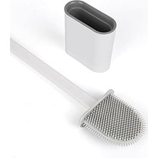 Aydenstore Silikon Banyo Tuvalet Klozet Temizleme Fırçası ve Tutucu