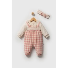 Tongs Baby 5776T – Louıse Élan Salopet | Kız Bebek Ekoseli Tulum