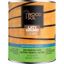 Aydenstore Latygrund Dış Mekan Yarı Şeffaf Renkli Ahşap Astarı 0.75 Lt 1570 Grey