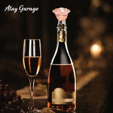 Atay Garage Gül Figürlü Cam Şarap Yağdanlık Tıpası – Şık & Sızdırmaz