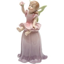 Aydenstore SS-CG-20820 11,4 cm Painted Fairy Kız Oturur Pozisyonda Lila Figür