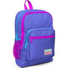 Aydenstore Dört Bölmeli Mor Desenli Ilkokul Çantası 23703