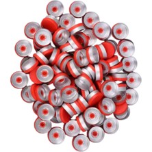 Labbakkal Alüminyum Kapak 20 mm - Kırmızı Flakon Vial Kapağı 100 Adet