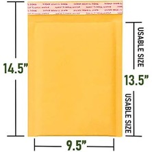 Aydenstore # 4 Kabarcık Postalar 22,5 x 34,5 cm Nakliye Yastıklı Zarflar Kendinden Yapışkanlı Su Geçirmez Yastıklı Posta 10'lu Paket, Kbmvr_9,5 x 14,5-10