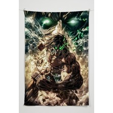 Charmbi Attack On Titan Duvar Örtüsü – Çok Renkli Anime Temalı Kumaş Oda Dekoru Tapestry