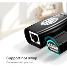 Aydenstore USB Extrender, 50 Metre RJ45, USB Uzatma Kablosu, Cat5 – Cat6 Uyumlu