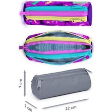 Aydenstore Pembe Mor Voleybol Üç Bölmeli Kalem Çantası - Kız Çocuk