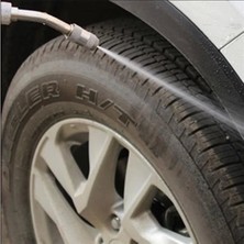 Bahçe Sulama Araç Oto Yıkama Temizlik Tazyikli Su Püskürtme Yüksek Basınçlı Hortum Ucu Aparatı 50 cm ( Lisinya )