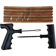 Bsr Dubleks Lastik Tamir Seti : 5 Adet Uzun Fitil (10 Yamalık) Fitil Atma ve Kanal Açıcı Raspa