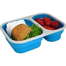 Aydenstore Eco Vessel Smashbox Çift Hazneli Katlanır Tabak, Mavi