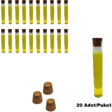 Labbakkal Cam Deney Tüpü 120X20 mm - Dibi Düz 30 ml Mantar Tıpalı 20 Adet