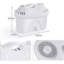 Aydenstore 3'lü Arıtmalı Sürahi Filtre Kartuşları - Ayarlanabilir Filtrasyon Hızı, Iyon Değişimli Kireç Azaltıcı, 160 Litre Kapasite, Geri Dönüştürülebilir ve Popüler Sürahilere Uyumlu