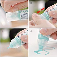 Aydenstore 5400 Akrilik 3D Double Liner - Beyaz - 1 Çift Uçlu Akrilik Tüp - 2-3 mm ve 5-10 mm Genişliğinde Çift Uç