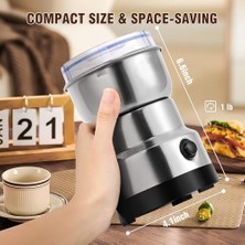 Aydenstore 200 Watt Çelik Bıçaklı Kahve ve Baharat Öğütme Makinesi – Kompakt Öğütücü, Bebek Maması Hazırlığına Uygun, Paslanmaz Çelik Hazne, Elektrikli Baharat ve Kahve Değirmeni