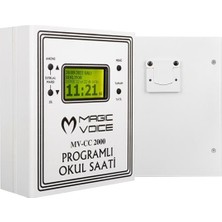 HypAirs Magicvoice MV-CC2000 USB Duvar Tipi Programlı 20 Adet Mp3 Formatı Zil / Istiklal Marşlı Akıllı Diji