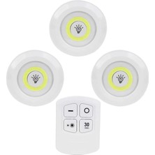 Aydenstore Life 3 Adet Uzaktan Kumandalı Kablosuz LED Aydınlatma MIT1101