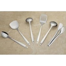 Aydenstore 6 Parça Servis Takımı- 6lı Servis Takımı Kepçe Kevgir Kasik Kürek Delikli Kürek Makarna Kaşı?i