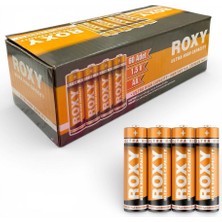 Roxy Aa Metal Kılıflı Çinko Karbon Pil  - 60ADET
