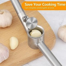 Aydenstore Diealles Paslanmaz Çelik Sarımsak Presi – Sarımsak Kesici, Sarımsak Ezici, Sağlam Paslanmaz Çelik Saplı, Pratik Bir Mutfak Yardımcısı ve Mutfak Aleti, 15,8 x 5 cm