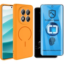Vendas Xiaomi Redmi Note 14 Pro 4g Kılıf M-Safe Şarj Özellikli Zore Meta Kapak + Polymer Nano Ekran Koruyucu