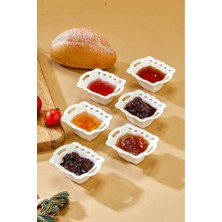 Cooker 6'lı CKR3619 Porselen Mini Reçellik Sosluk Seti 8x6,5 cm